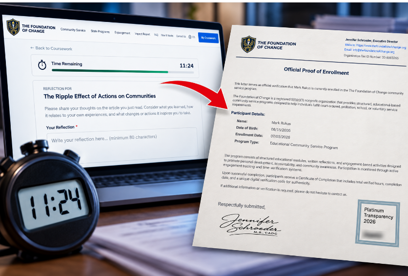 Inside the Online System That Turns a Running Clock Into Community Service